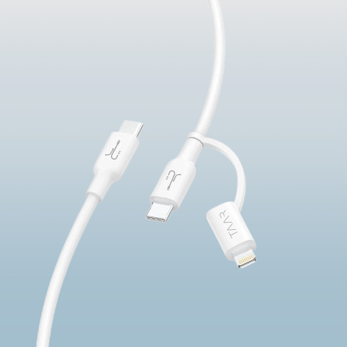 Iphone Power Adapter + 2 in 1 Cable
